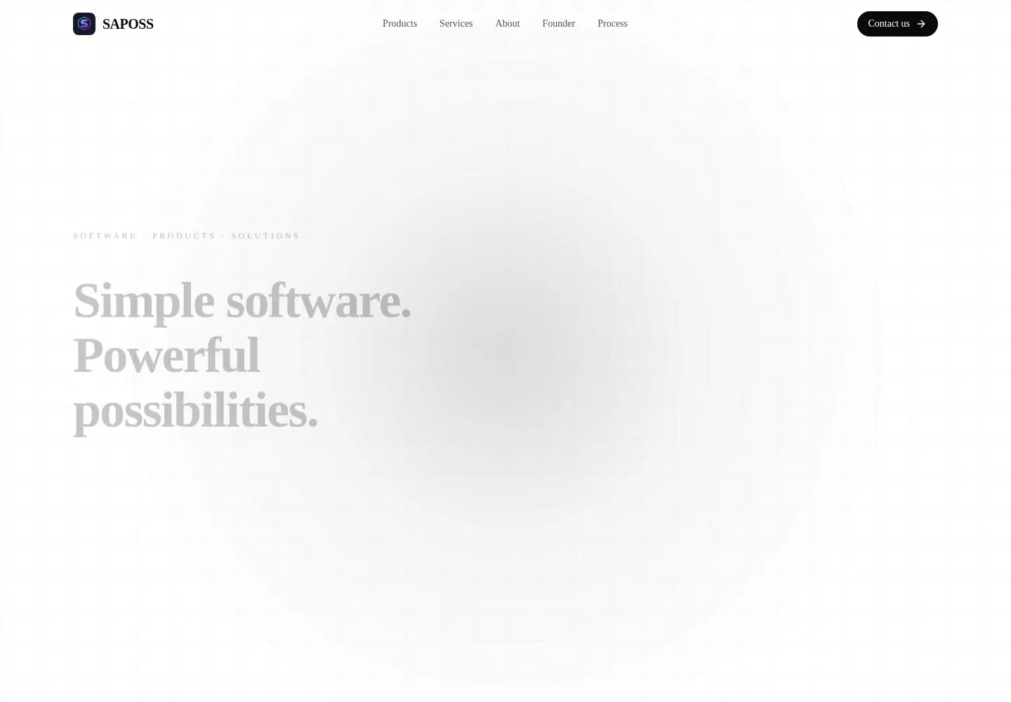 Captured homepage of saposs.com in the current scan
