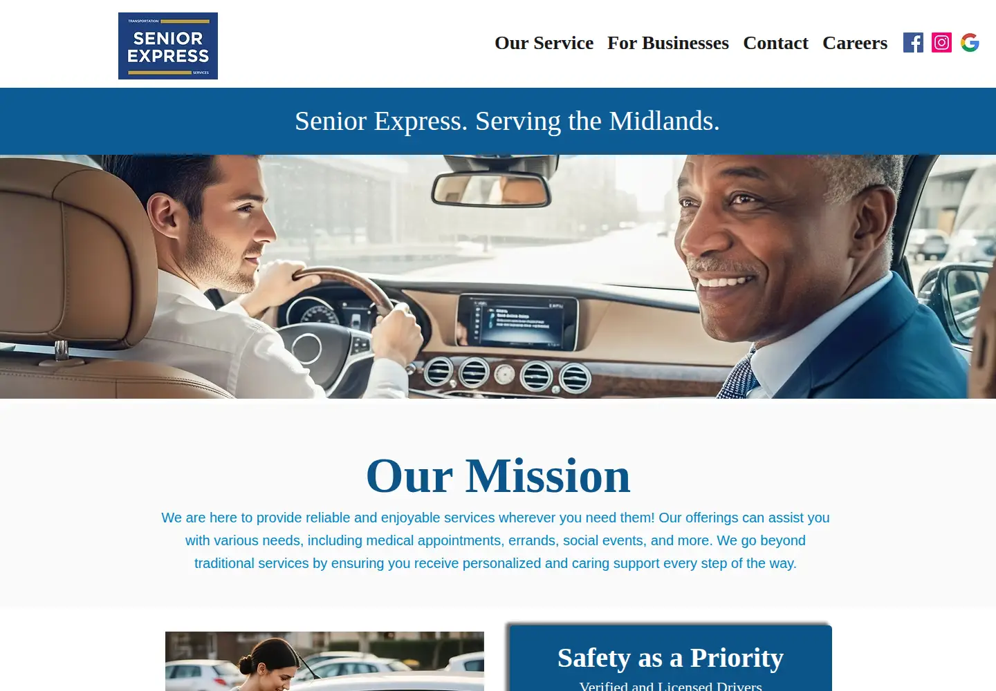 Screenshot of seniorexpressusa.com