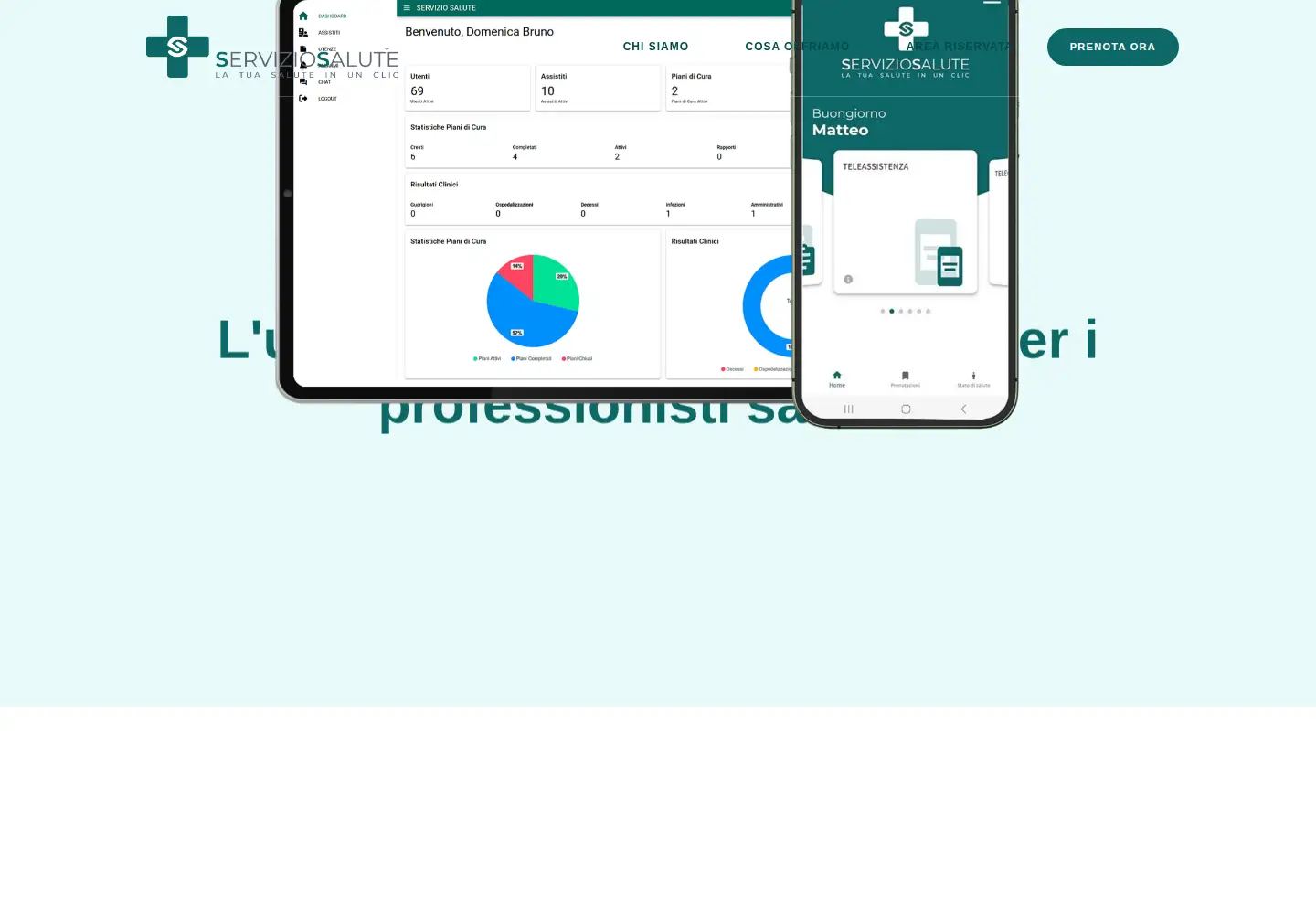 Screenshot of serviziosalute.com