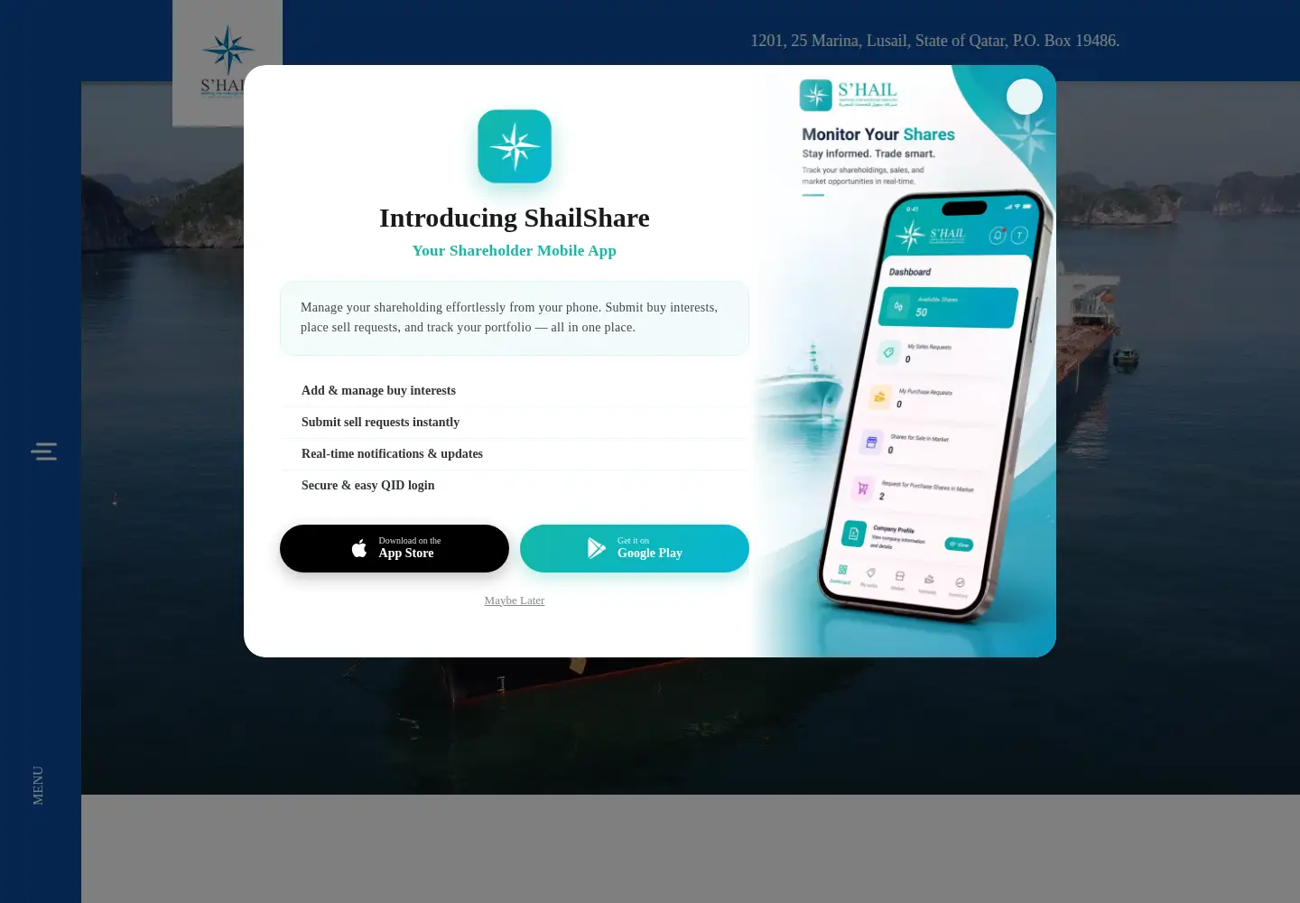 Screenshot of shailship.com