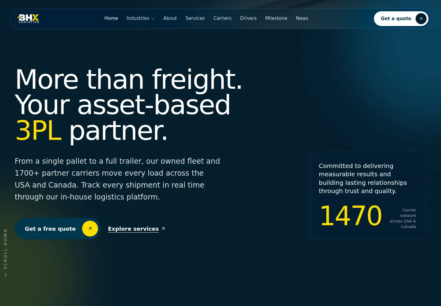 Screenshot of shipbhx.com