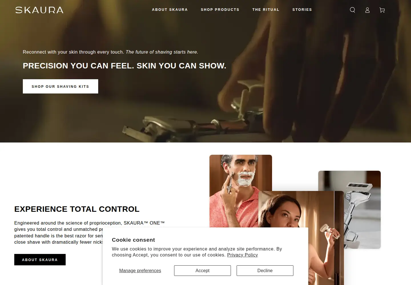 Screenshot of skaura.com