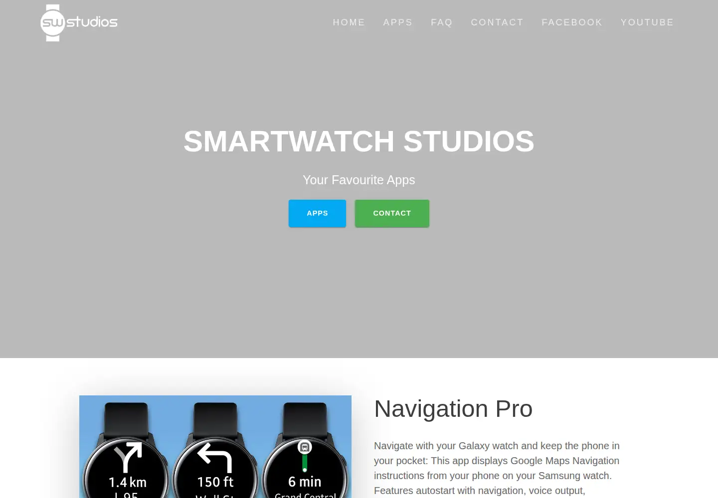 Screenshot of smartwatchstudios.com