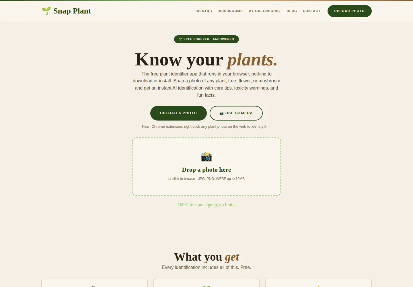 Screenshot of snap-plant.com