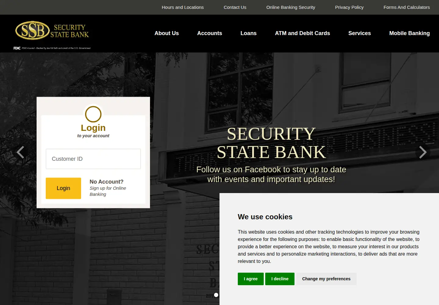 Screenshot of ssbwellington.com