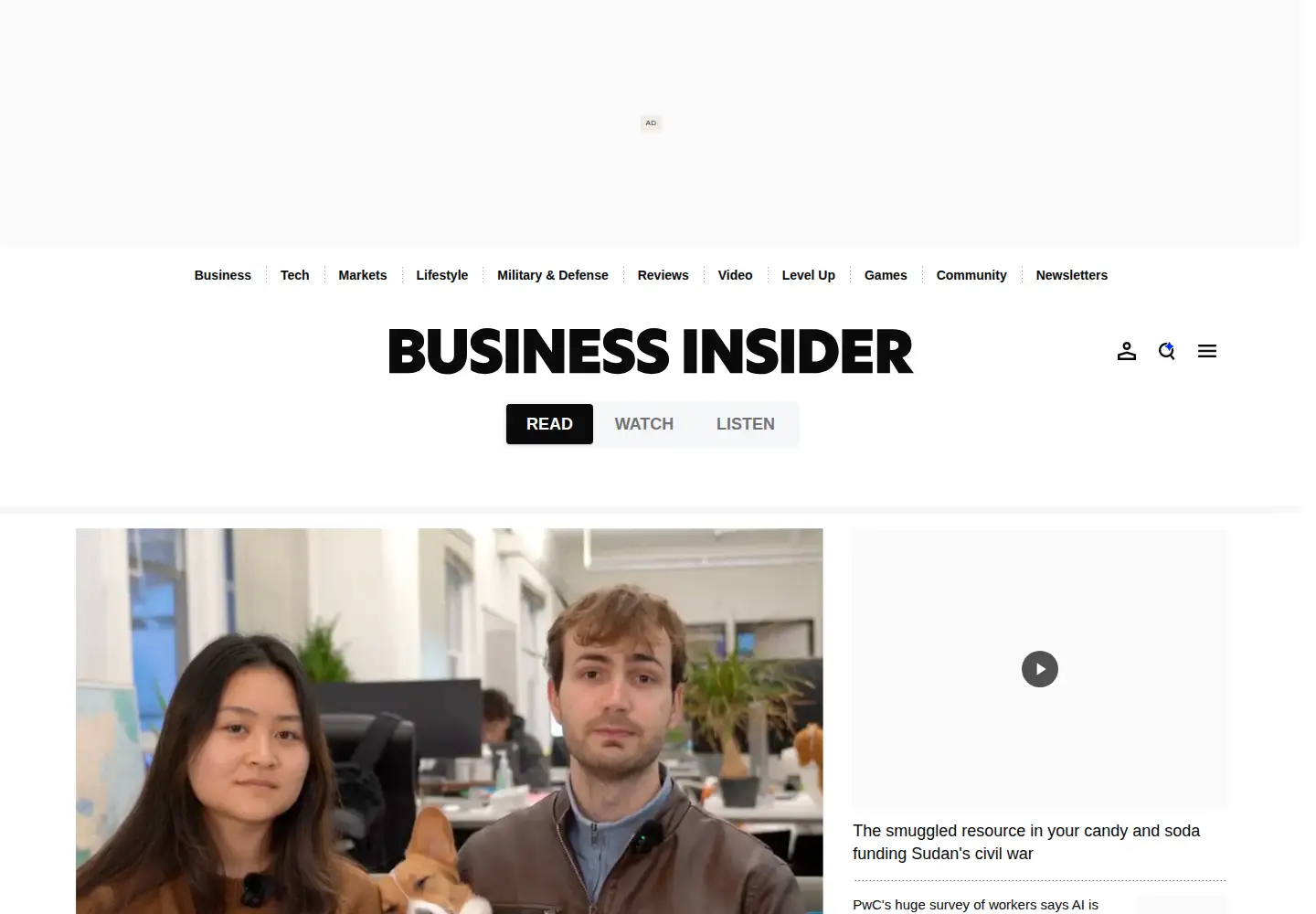 Screenshot of businessinsider.com