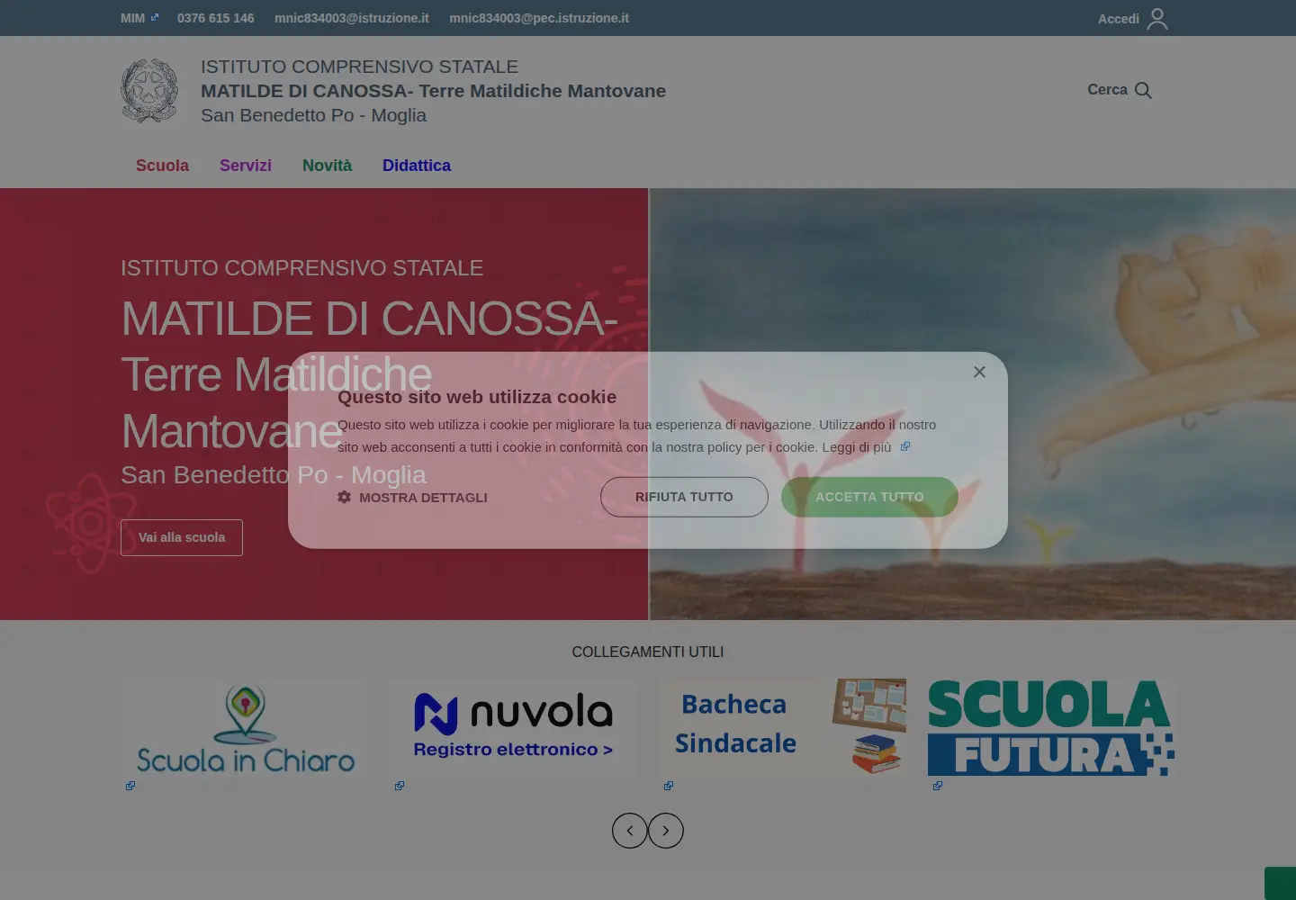 Screenshot of icsanbenedettopo.edu.it