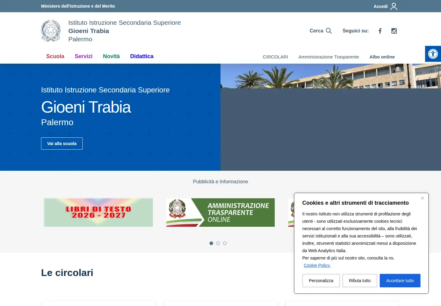 Screenshot of iissgioenitrabia.edu.it