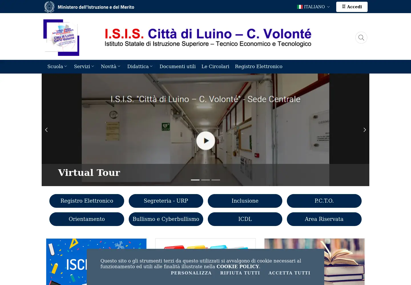 Screenshot of isisluino.edu.it