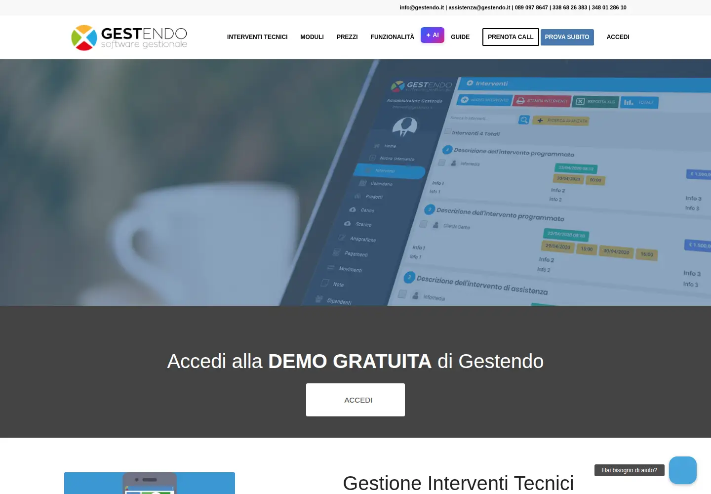 Screenshot of gestendo.it