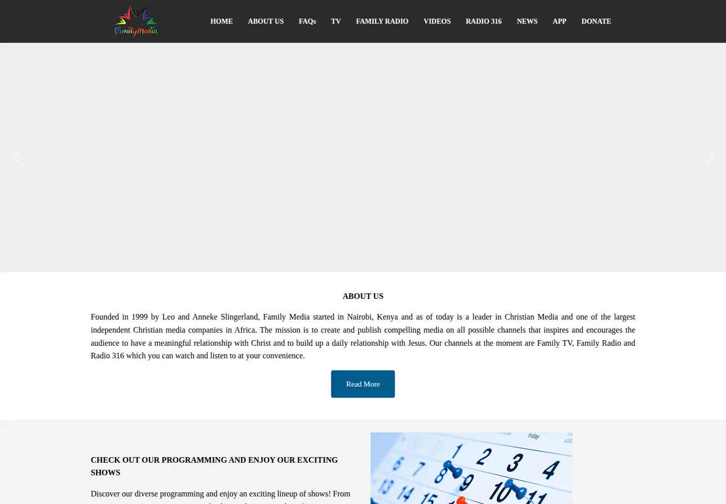 Screenshot of familymedia.co.ke