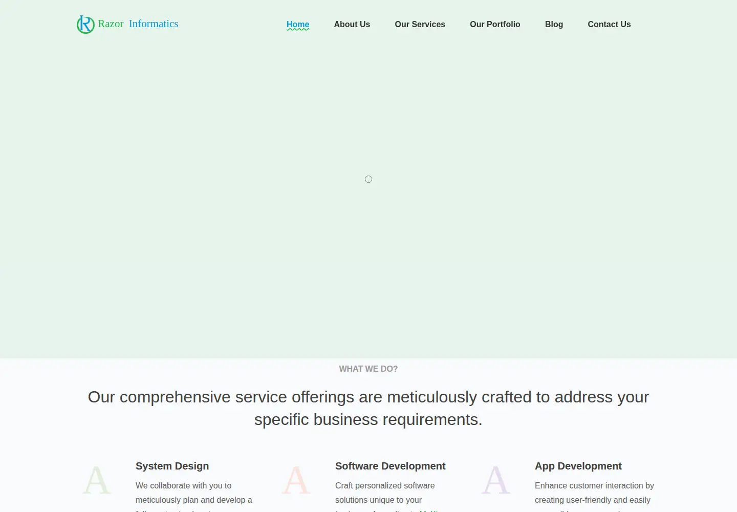 Screenshot of razorinformatics.co.ke