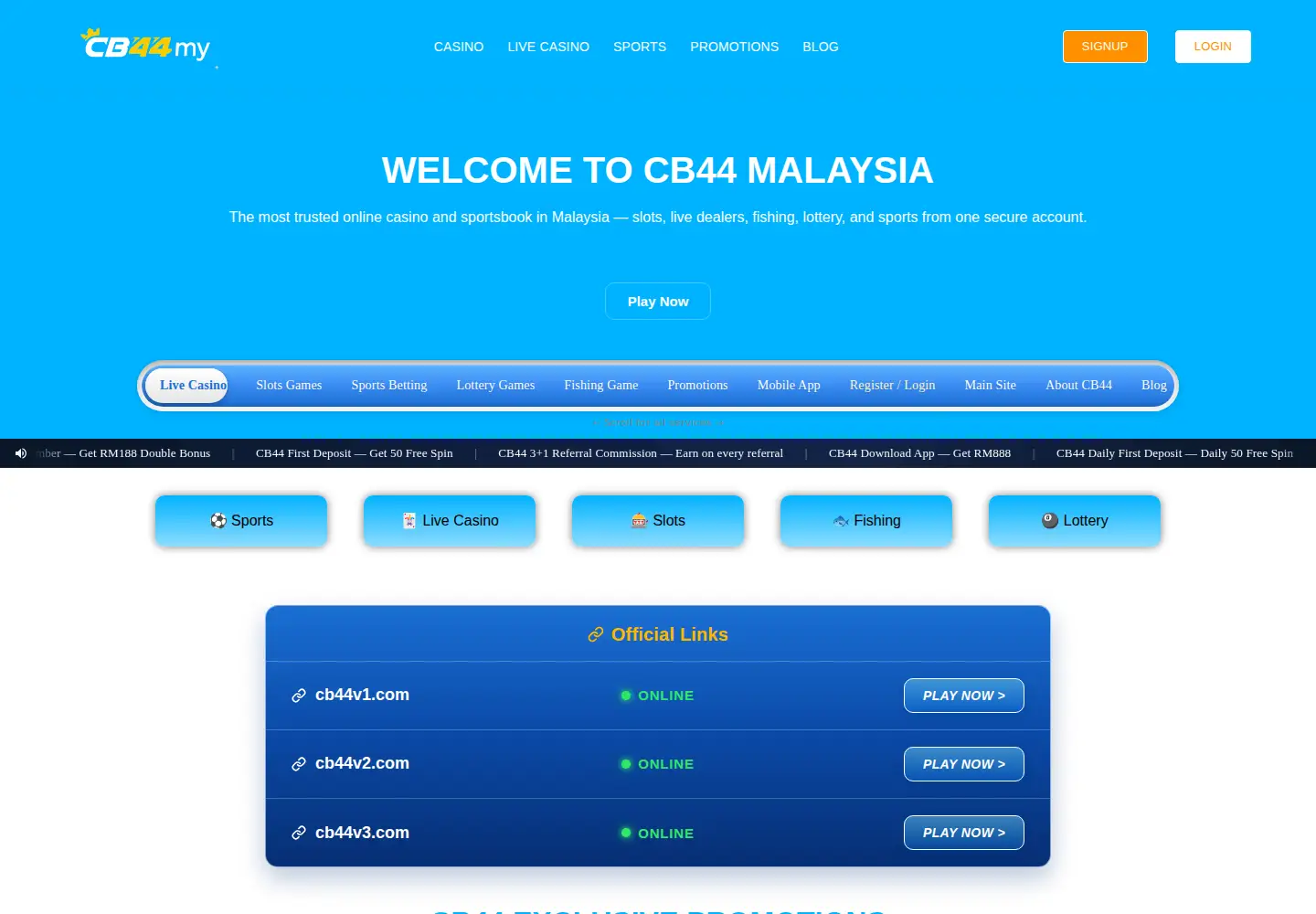 Screenshot of cb44.my
