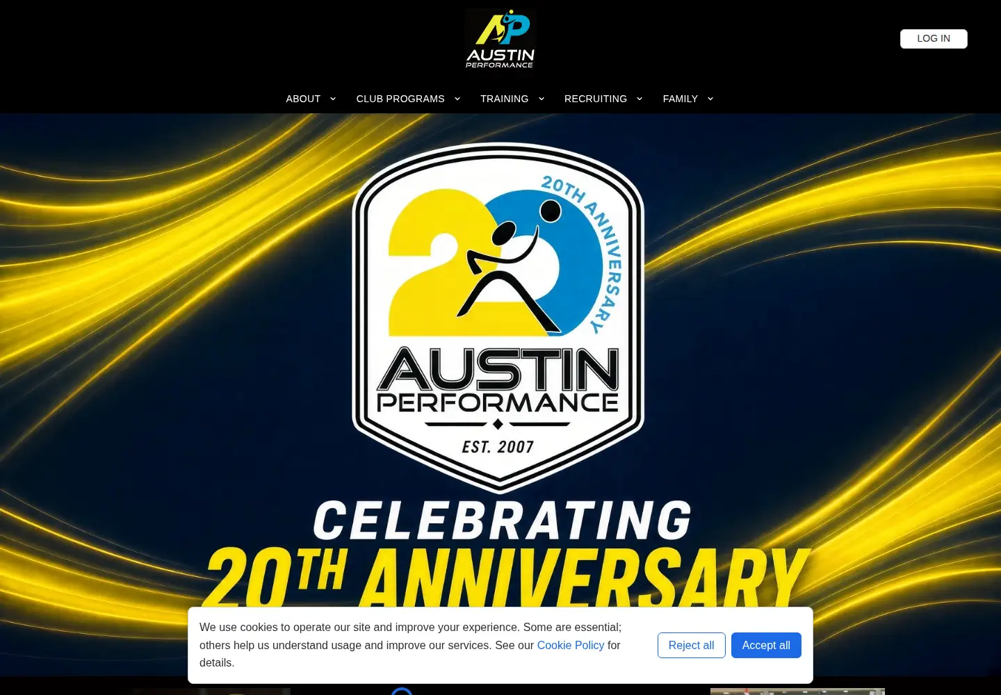 Screenshot of apvball.net