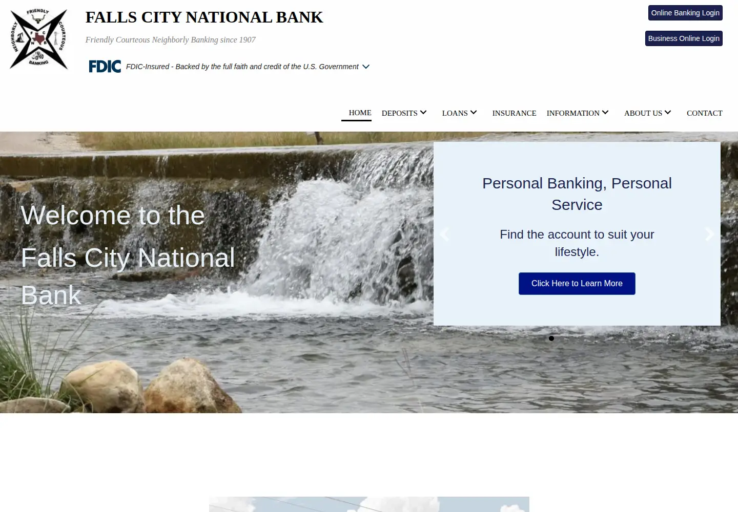 Captured homepage of fcnb.net in the current scan