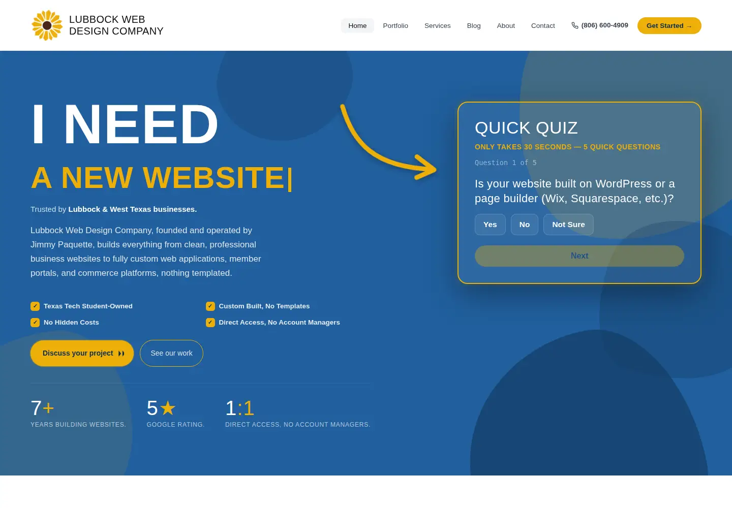 Screenshot of lubbockdesign.net