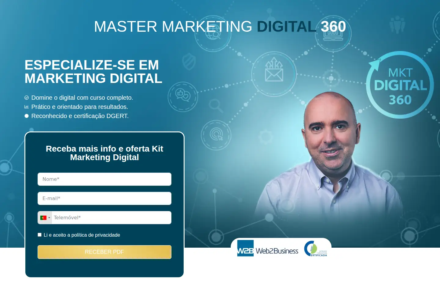 Captured homepage of marketingdigital360.net in the current scan