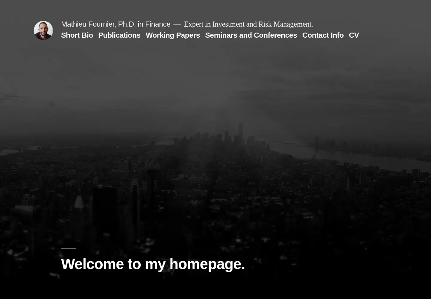 Screenshot of mathieufournier.net