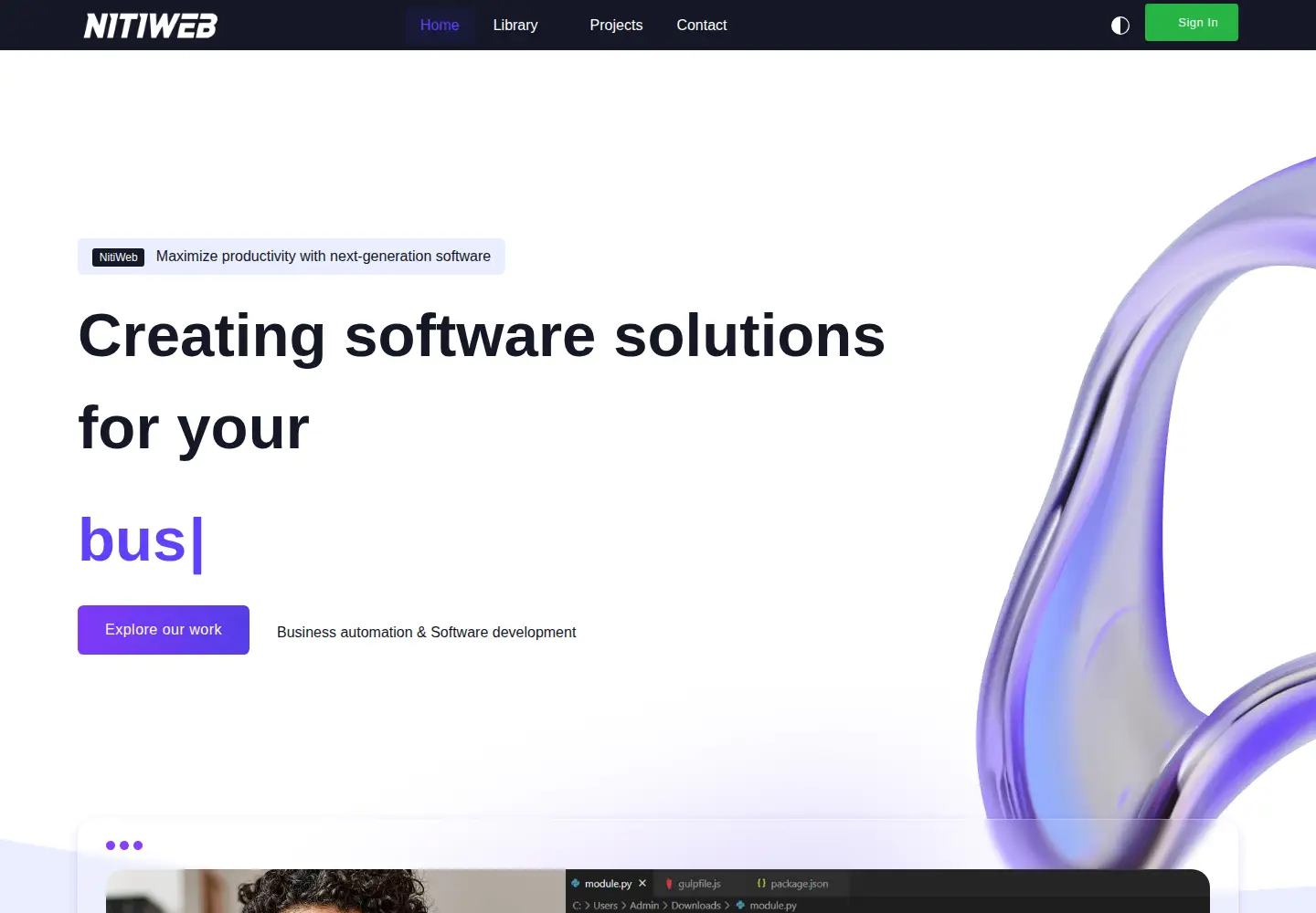 Captured homepage of nitiweb.net in the current scan