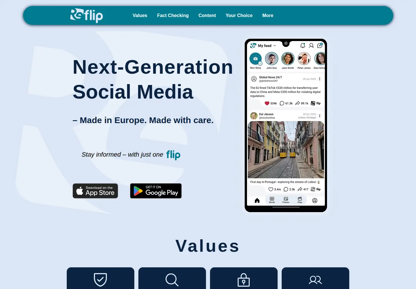 Captured homepage of reflip.net in the current scan