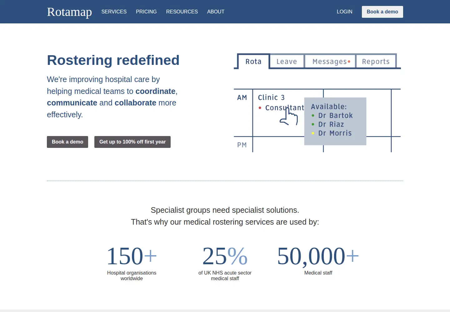 Screenshot of rotamap.net