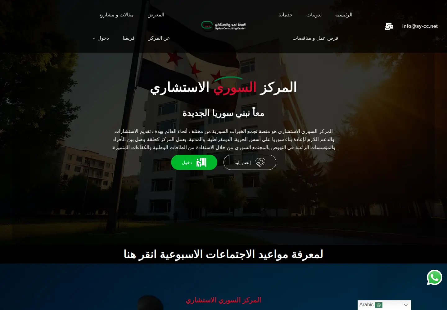 Captured homepage of sy-cc.net in the current scan
