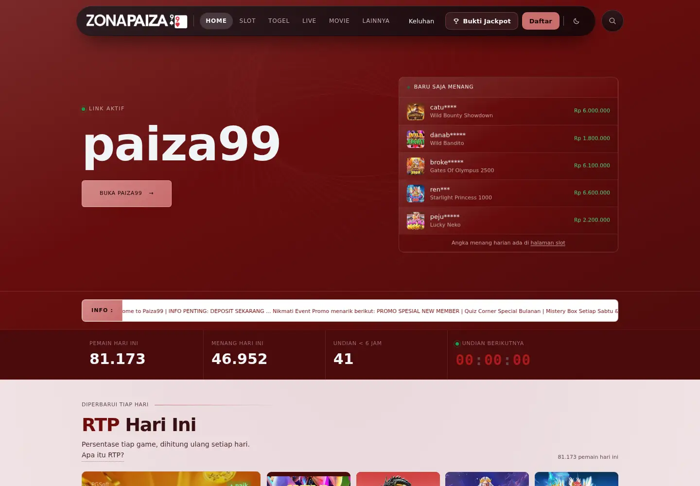 Captured homepage of takomaporch.net in the current scan