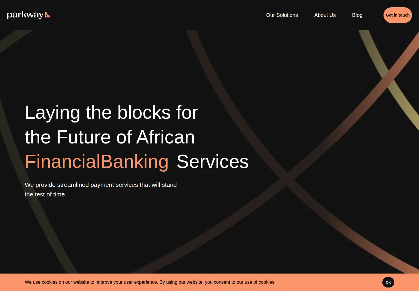 Captured homepage of parkway.ng in the current scan