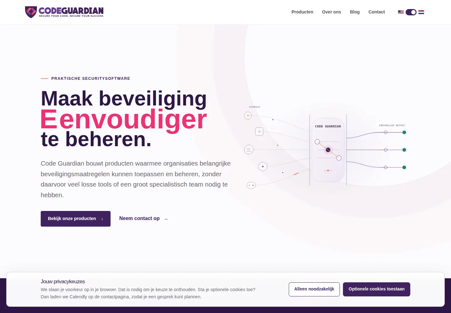Screenshot of codeguardian.nl