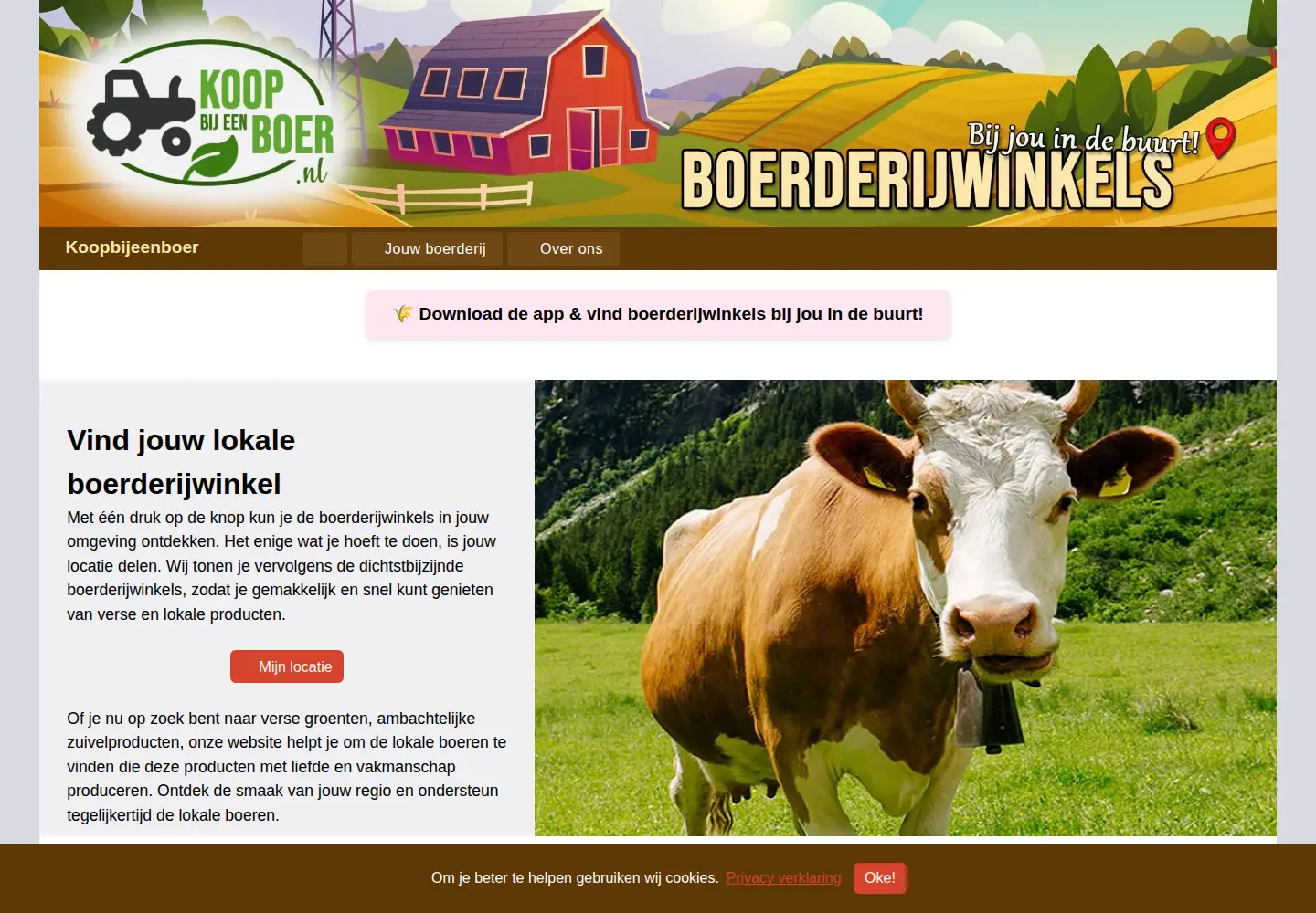 Captured homepage of koopbijeenboer.nl in the current scan