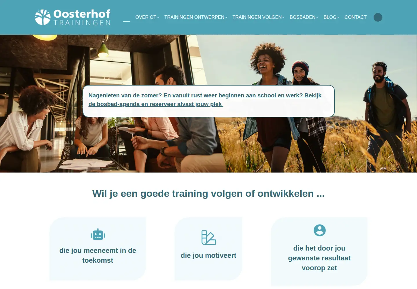 Screenshot of oosterhoftrainingen.nl