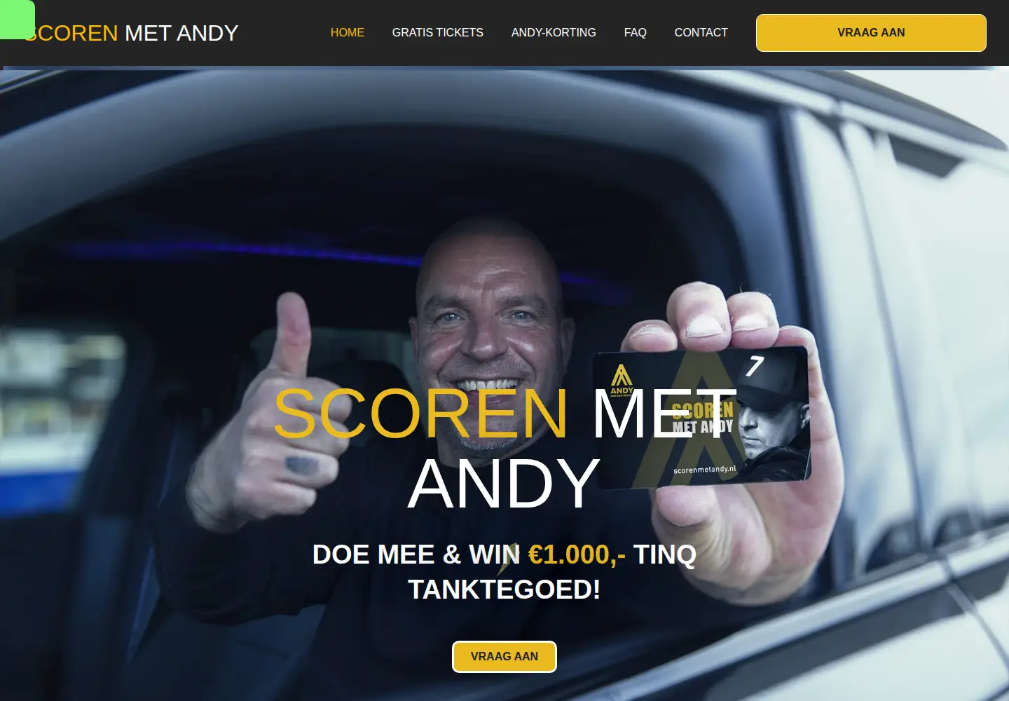 Screenshot of scorenmetandy.nl