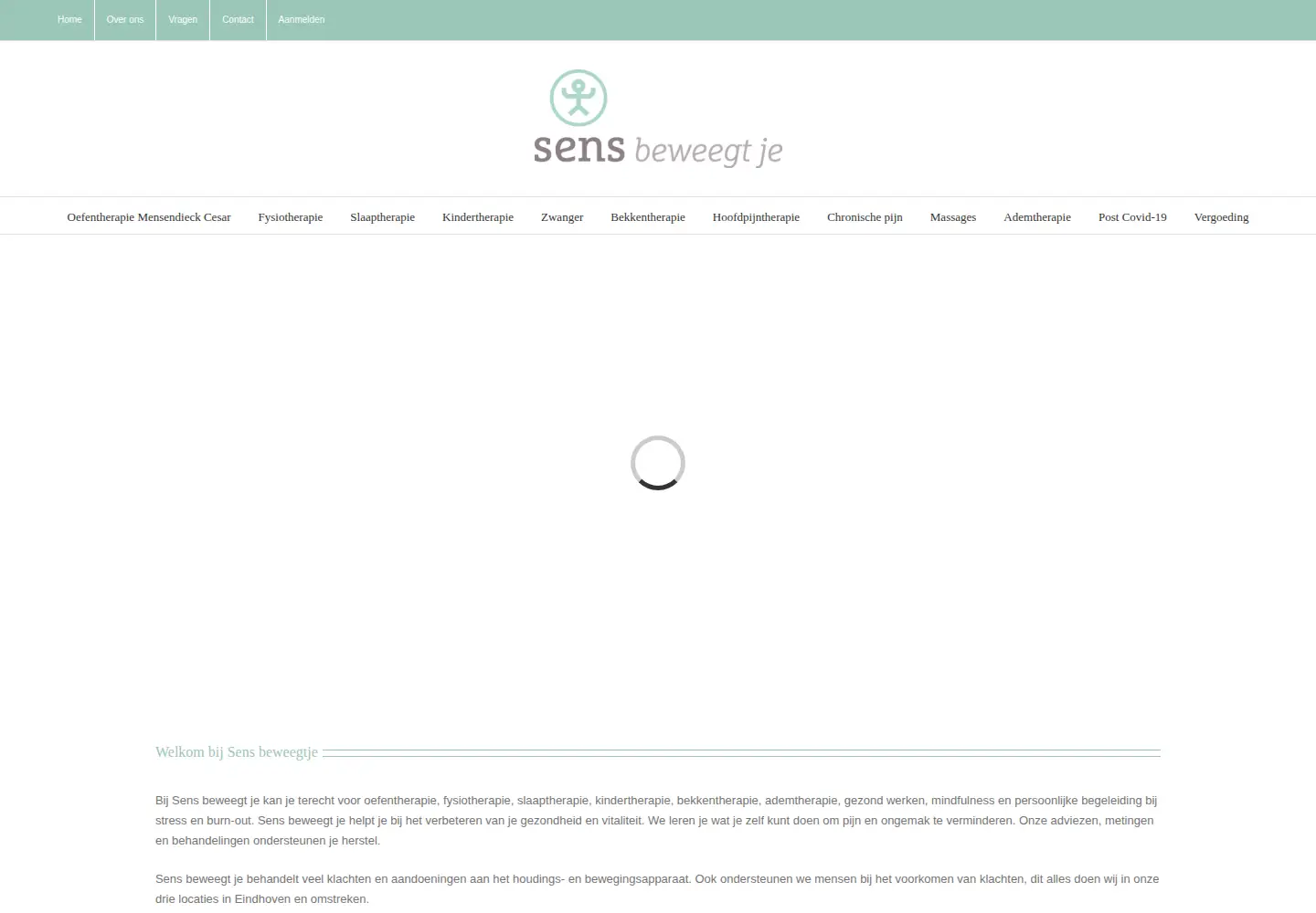 Screenshot of sensbeweegtje.nl