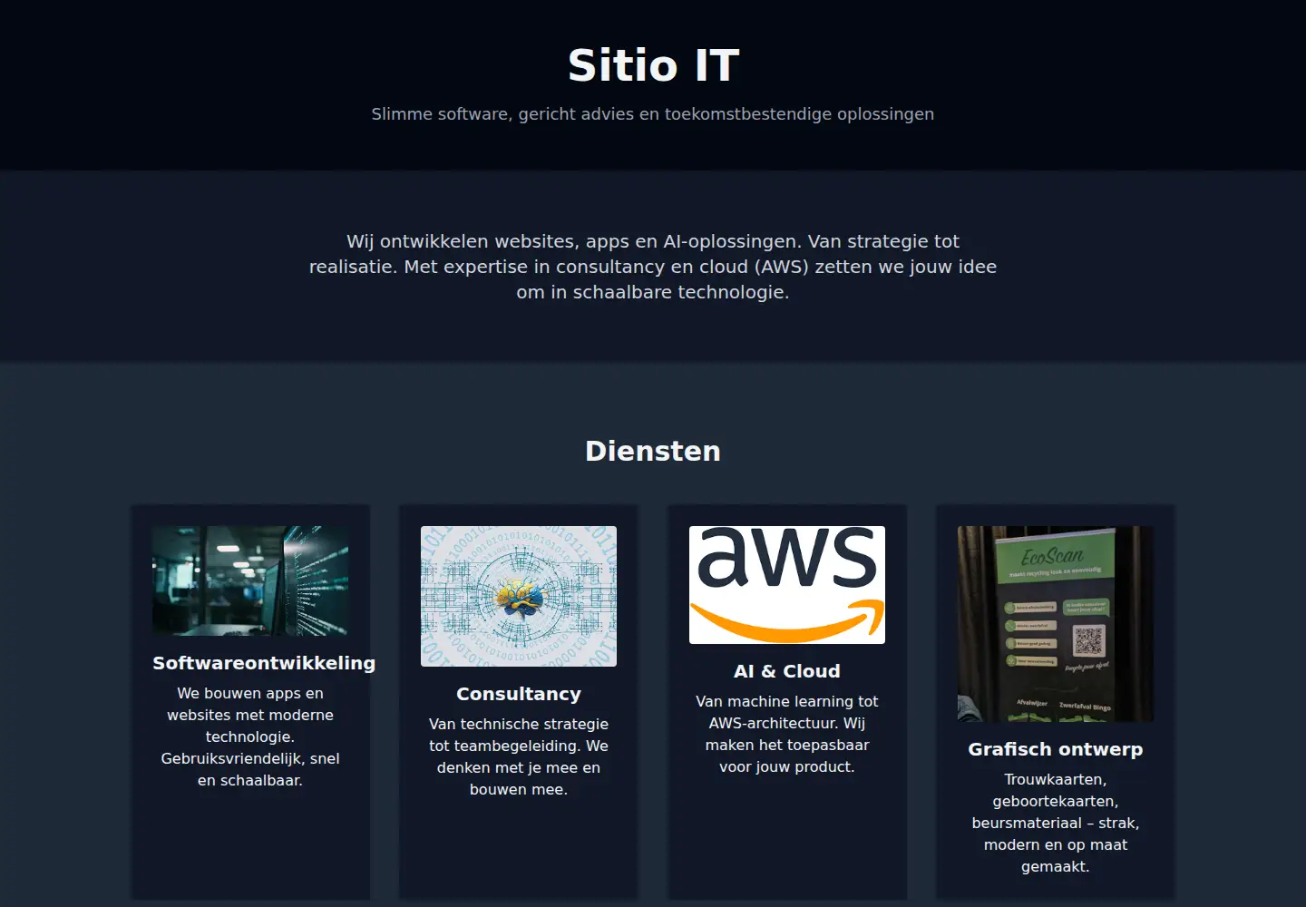 Captured homepage of sitioit.nl in the current scan