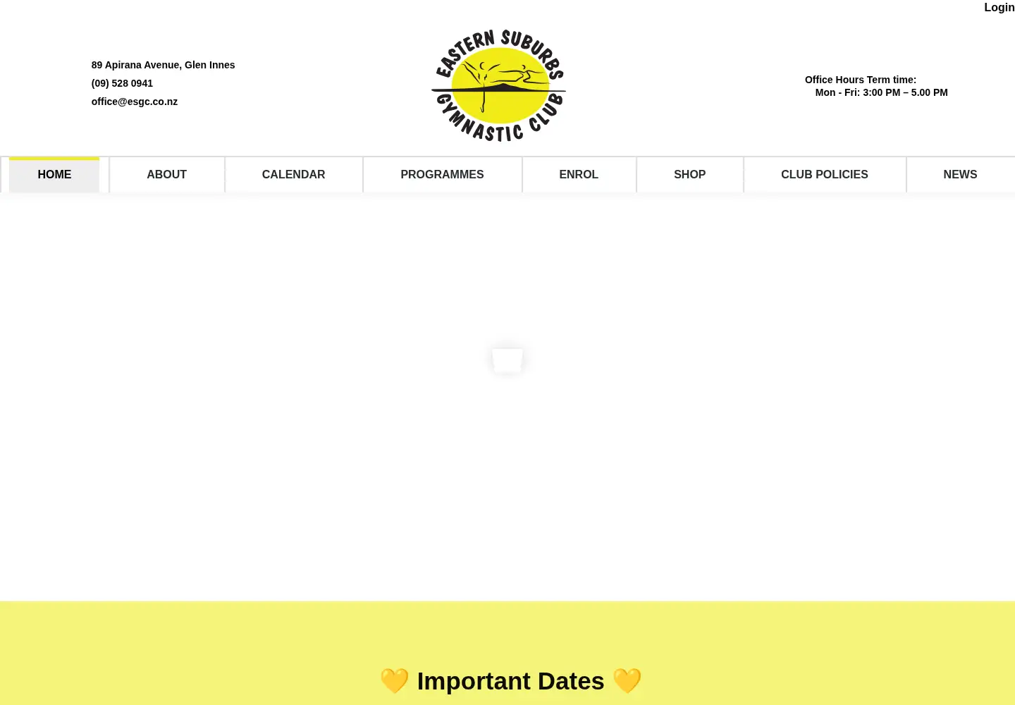 Screenshot of esgc.co.nz