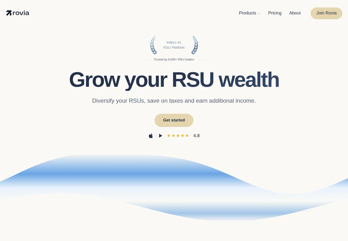Captured homepage of rovia.one in the current scan