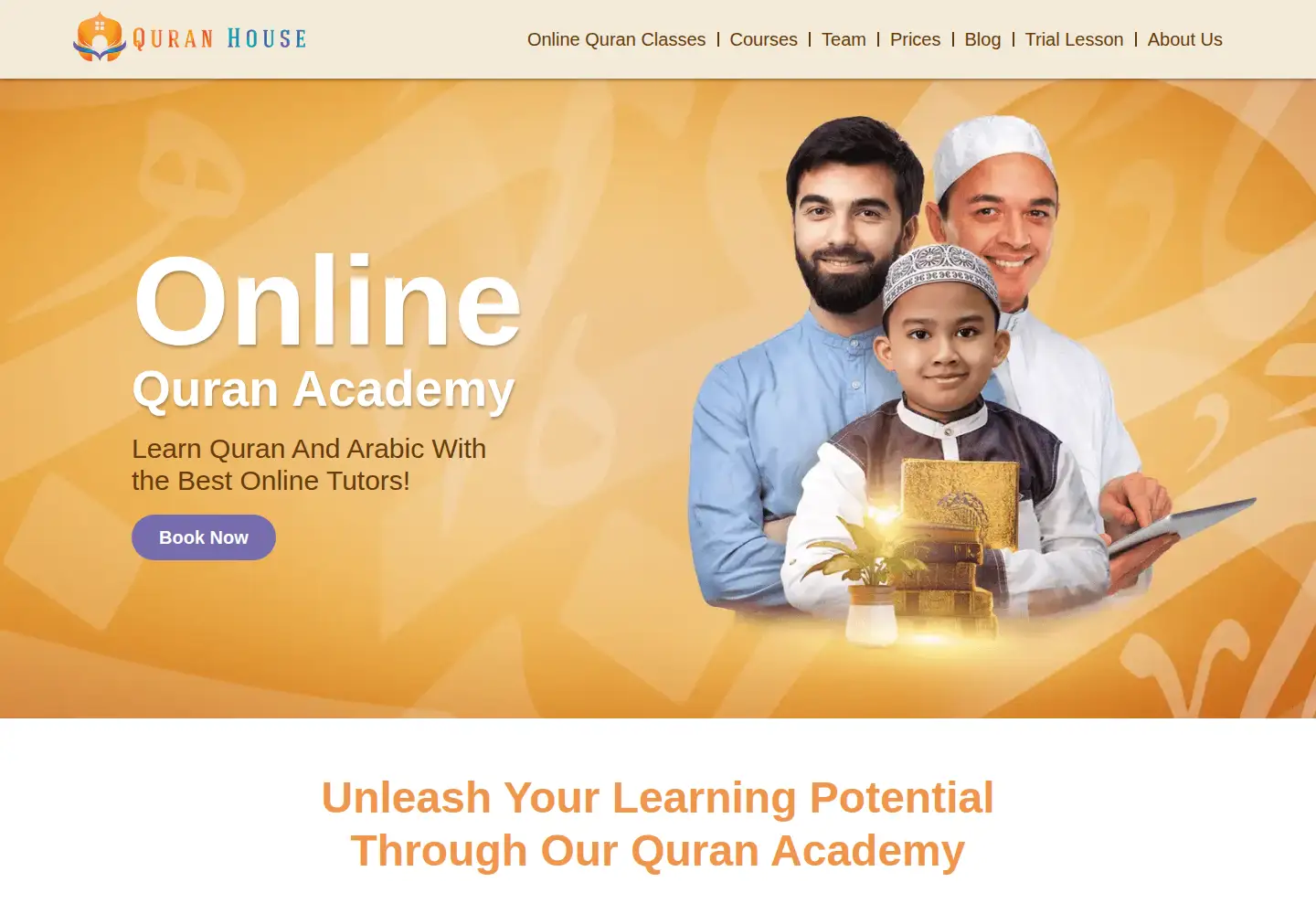 Screenshot of quranhouse.online