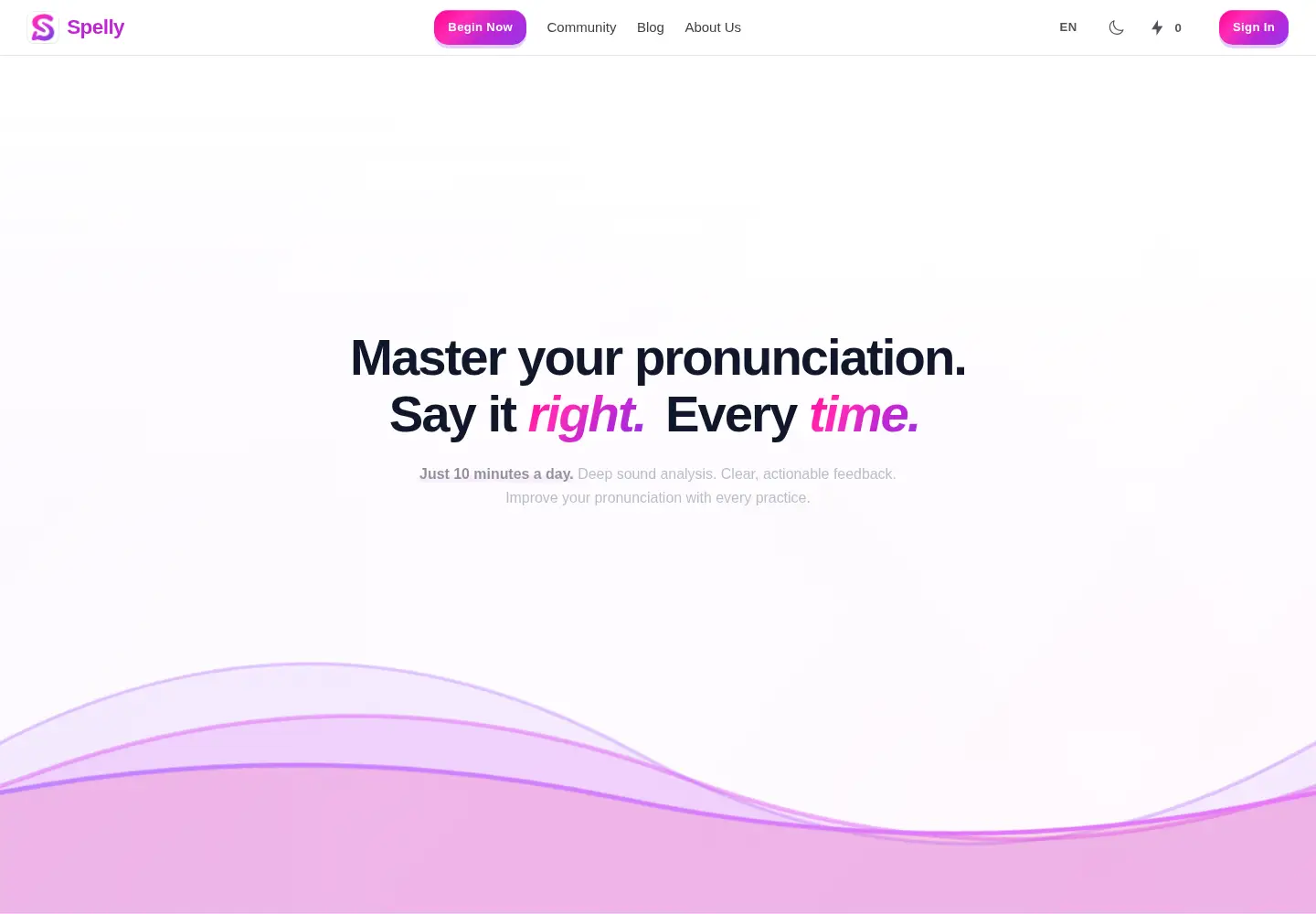 Screenshot of spelly.online