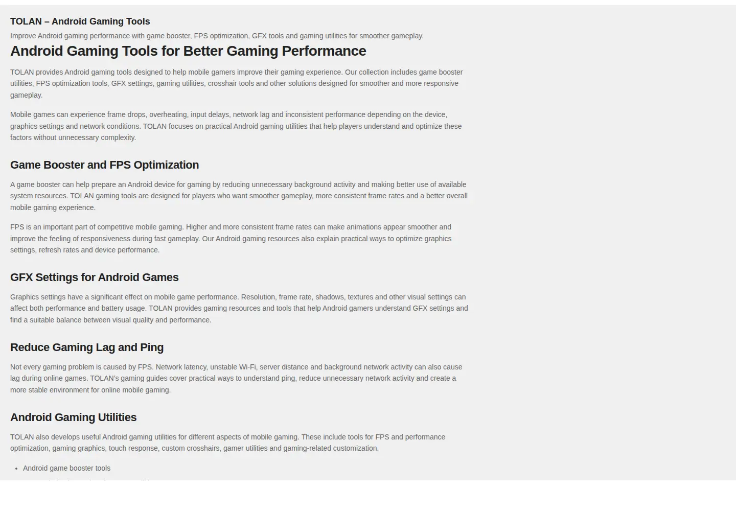 Captured homepage of tolansoft.online in the current scan