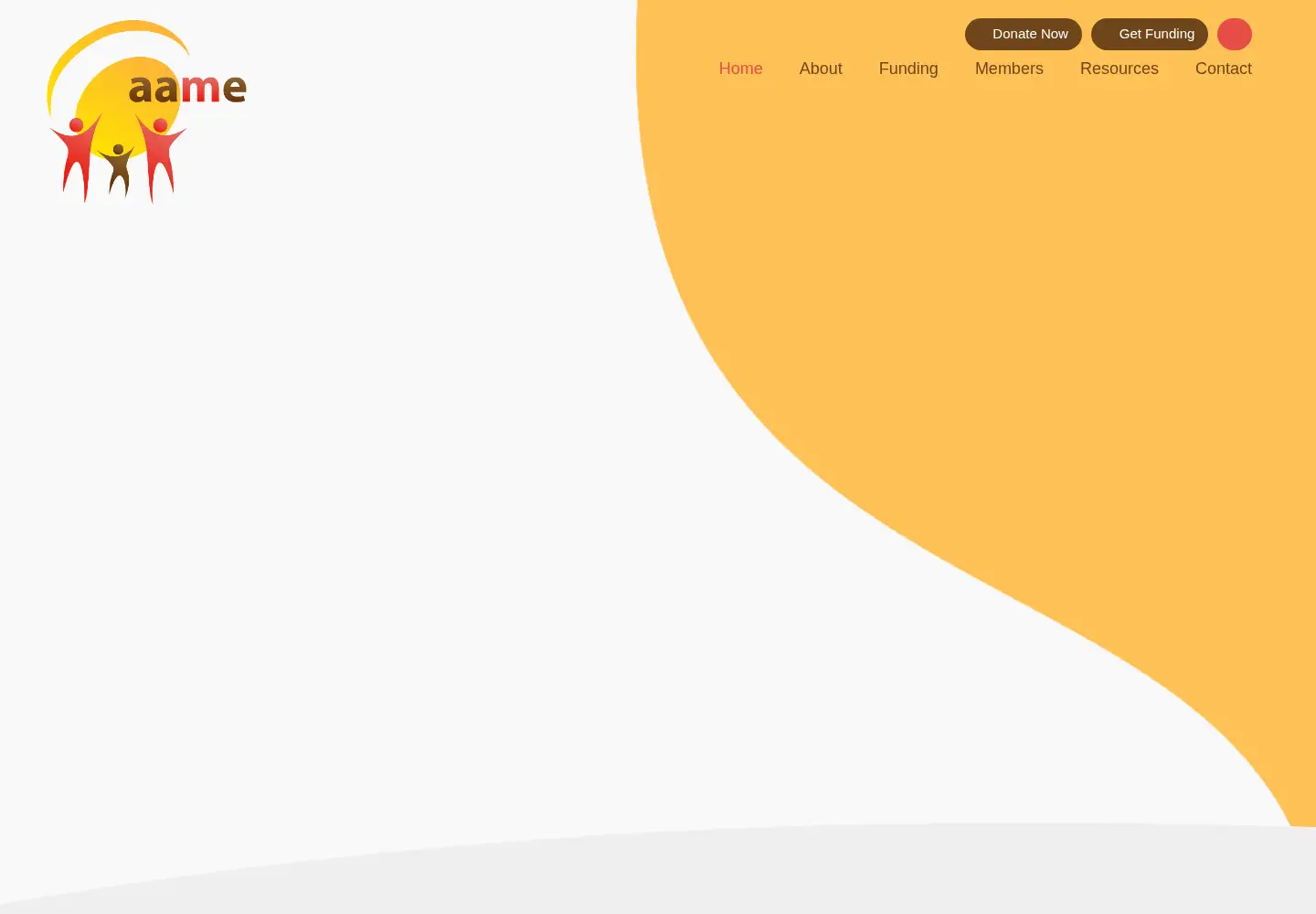 Captured homepage of aamed.org in the current scan
