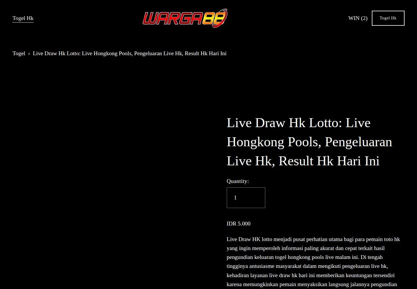 Captured homepage of ace24.org in the current scan