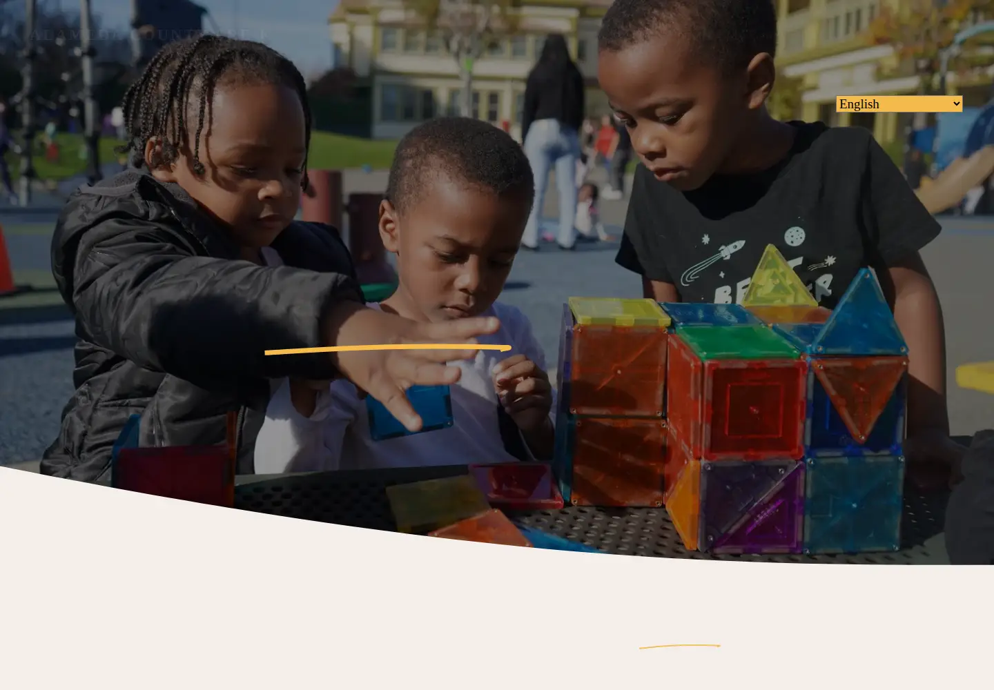 Screenshot of alamedacountyprek.org