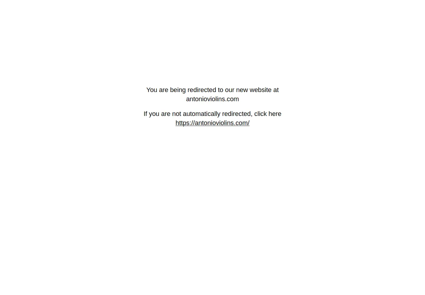 Captured homepage of antonioviolin.org in the current scan