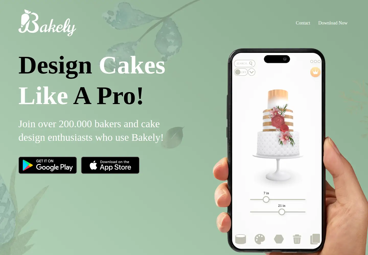 Captured homepage of bakely.org in the current scan