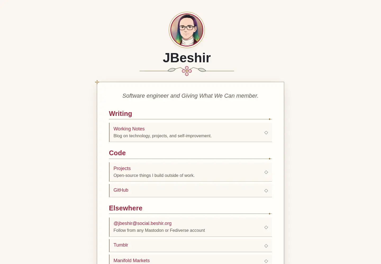 Screenshot of beshir.org