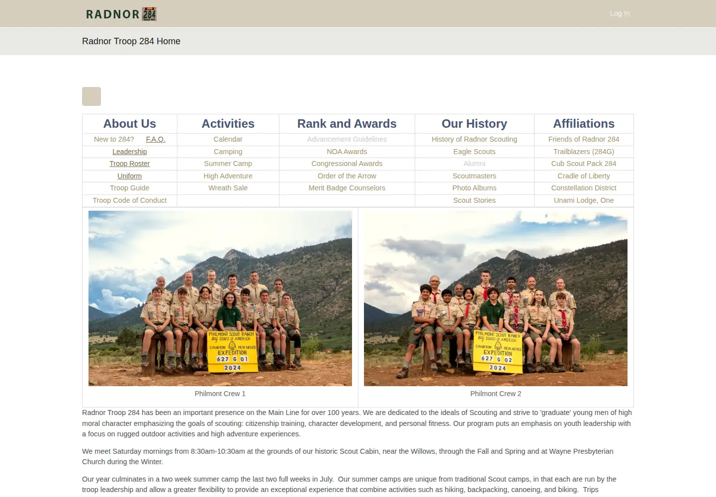 Screenshot of bsa284.org