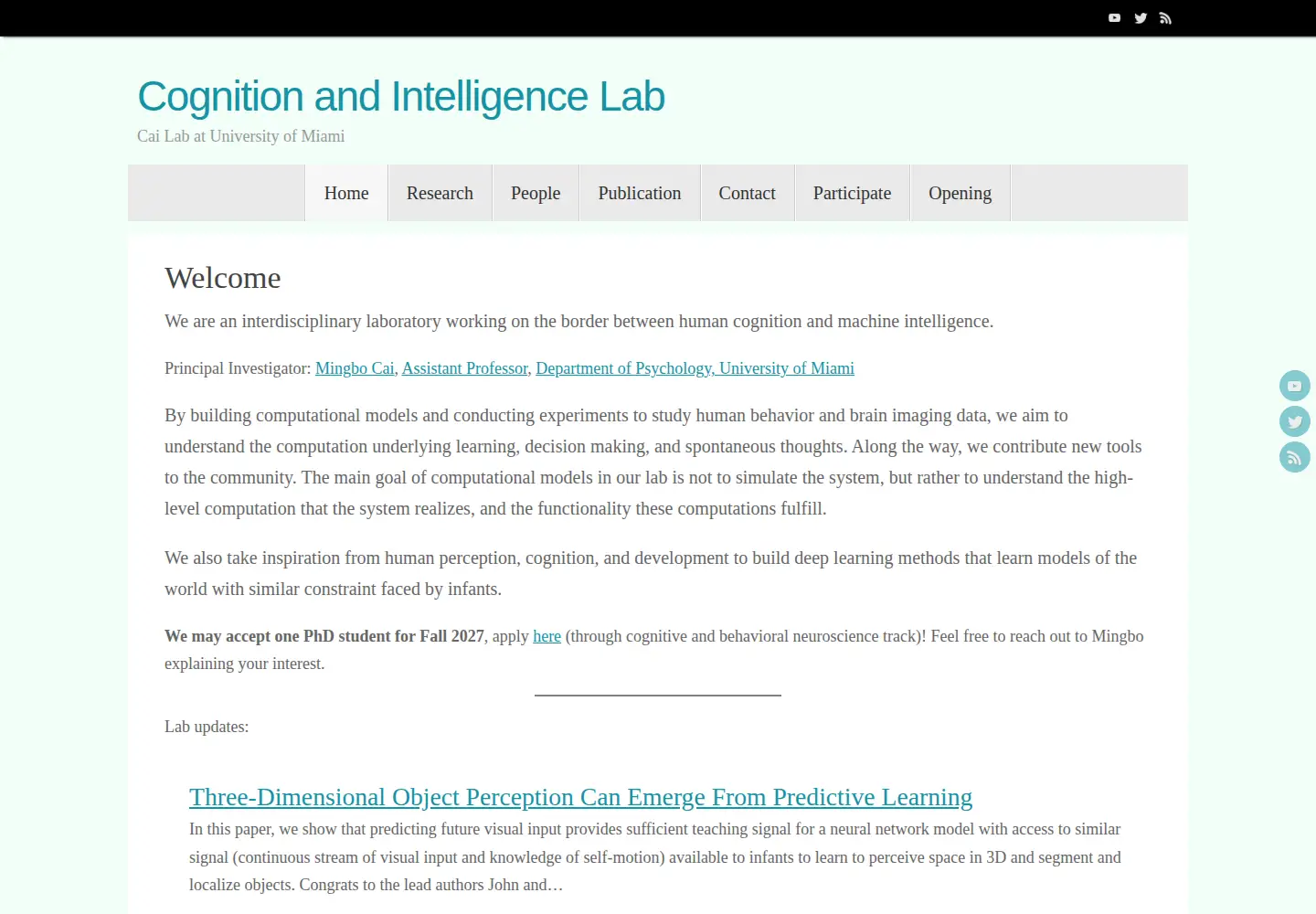 Screenshot of cailab-miami.org