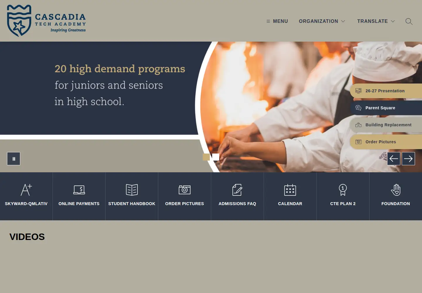 Screenshot of cascadiatech.org