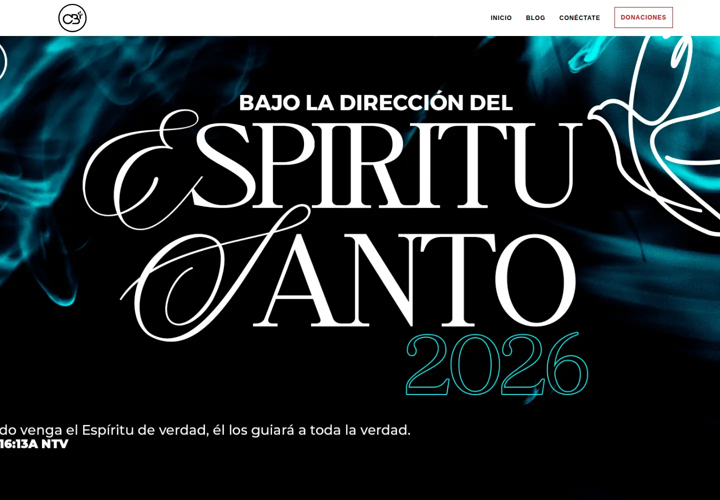 Captured homepage of cbint.org in the current scan