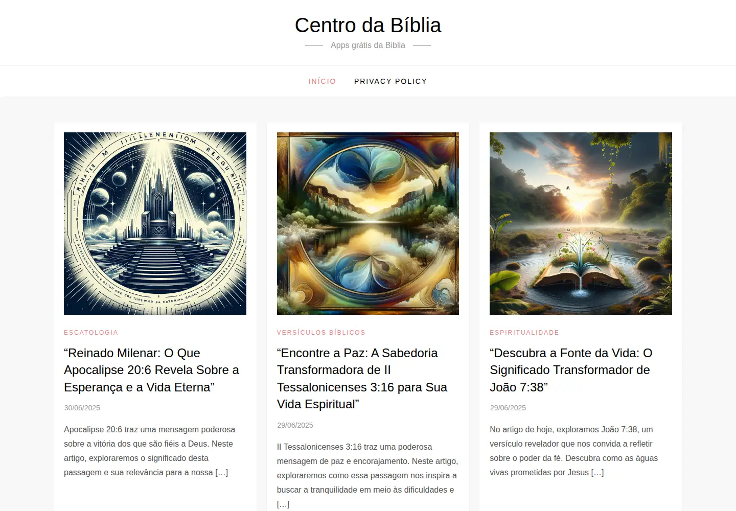 Screenshot of centrodabiblia.org